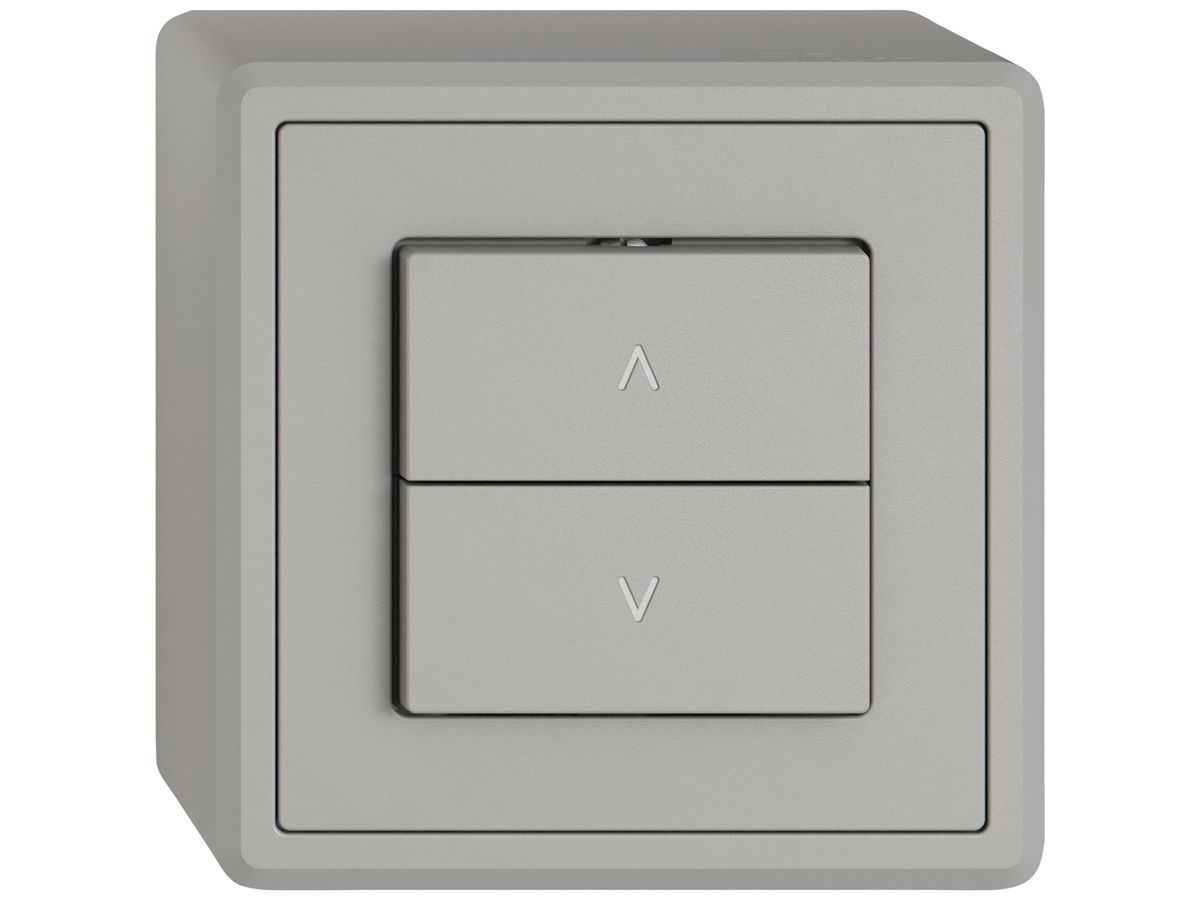 AP-Storenschalter EDIZIO.liv SNAPFIX® 10A 250V 2 Tasten 1 Kanal hgu