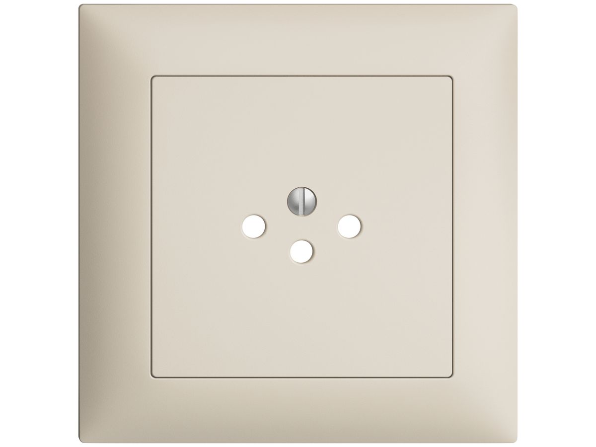 UP-Frontset EDIZIOdue crema 88×88mm 1×T12