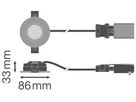 EB-LED-Spot LEDVANCE COMBO FIX 6W 650lm 827/830/840/860 IP20/65 60° DIM Ø86 ws
