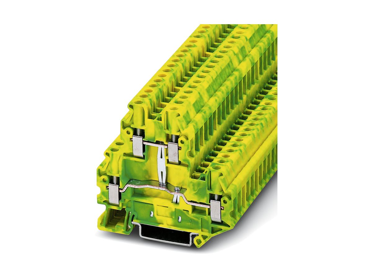 Doppelstock-Reihenklemme 0.14…6mm² grün-gelb AWG26…10