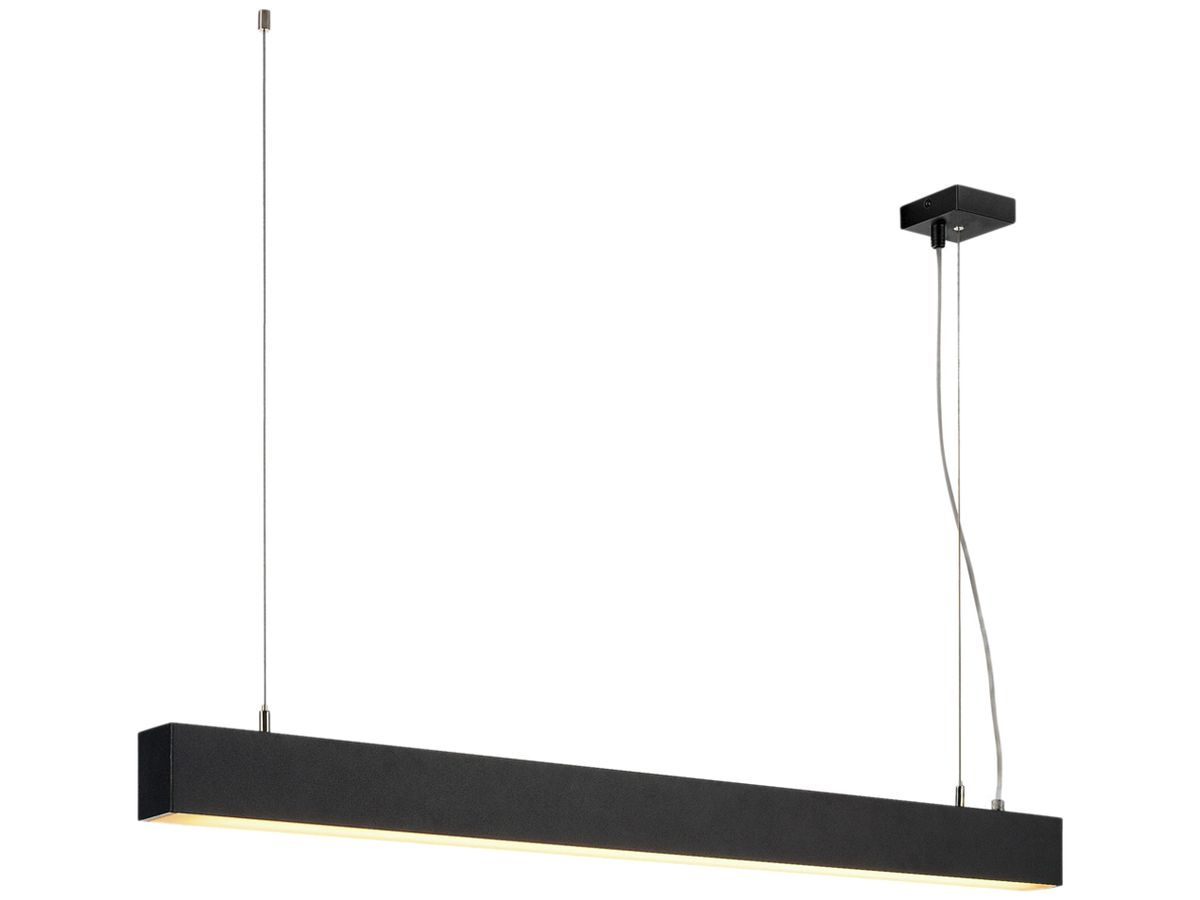 LED-Pendelleuchte SLV GLENOS PD 43W 2850lm 3000K 1m schwarz