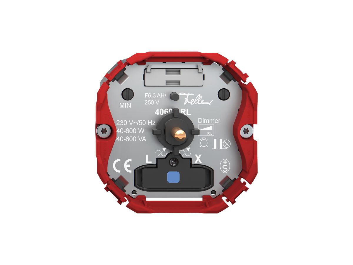 Dimmer Feller SNAPFIX® bel.bl Phasenanschnitt 40…600W/40…600VA