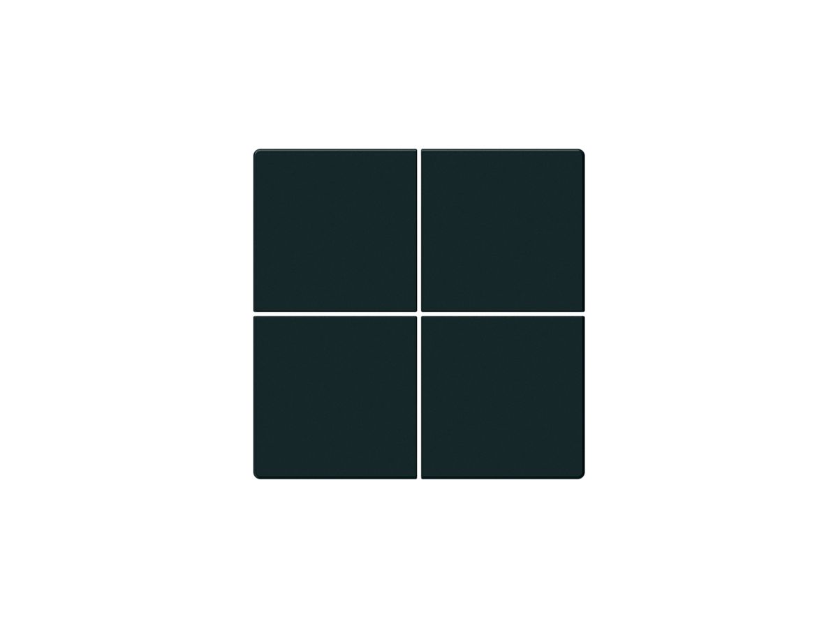 KNX-Tasterfront Hager BA kallysto Z 4-fach schwarz 45×45mm