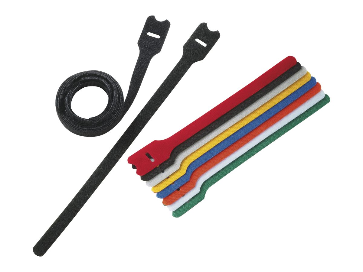 Kabelbinder Panduit-TY mit Klettverschluss 12.7×203mm schwarz
