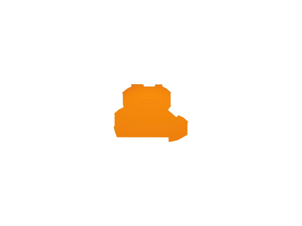 Abschlusswand WAGO TOPJOB-S orange 2P zu Serie 2002
