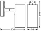 Spot LEDVANCE TRACKLIGHT CYLINDER GU10 35W L=140mm weiss