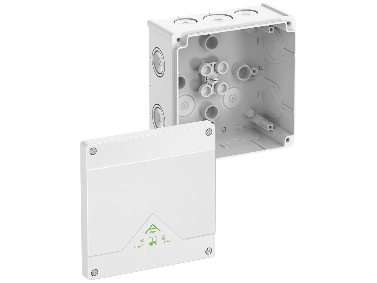 AP-Abzweigdose Spelsberg Abox 100-L/w 152×152×80mm IP66 ws