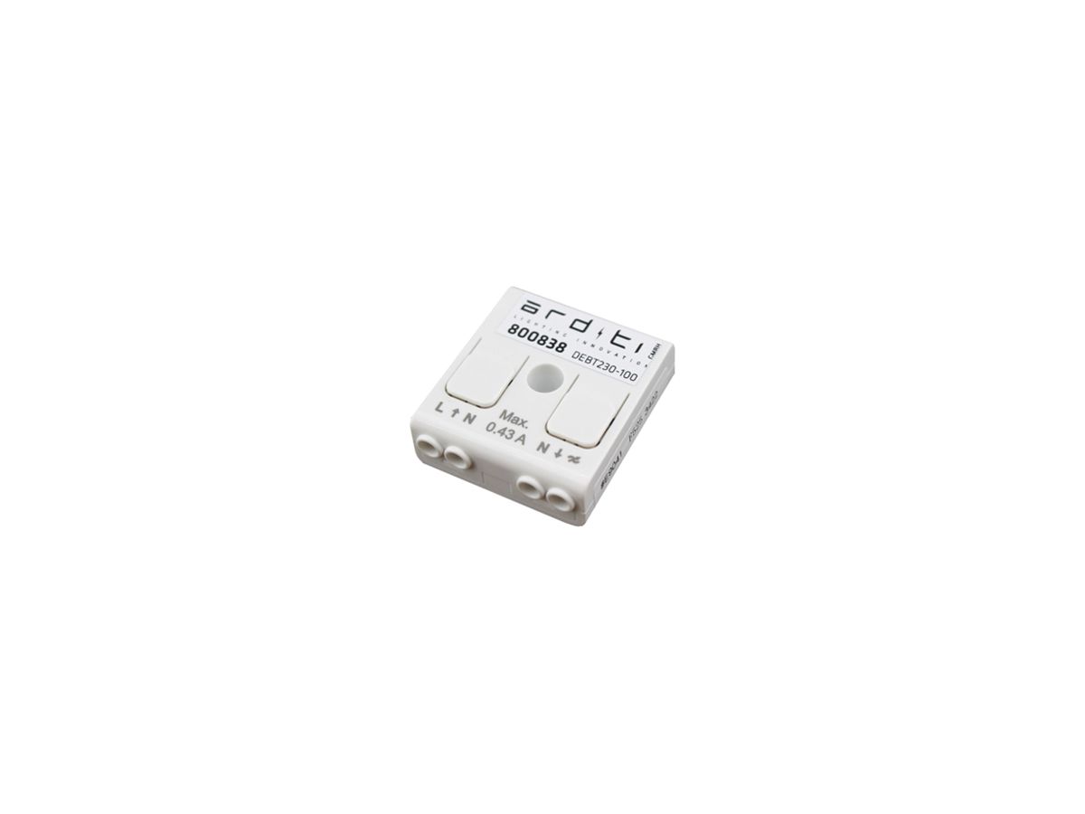 Tastdimmer DOTLUX CASAMBI 85…240V DIM IP20 41×37×14mm weiss