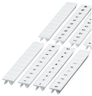 PHOENIX CONTACT Zackband PE - 5mm Breit, Weiß | 10 Stück Symbolbänder Für Elektroinstallation