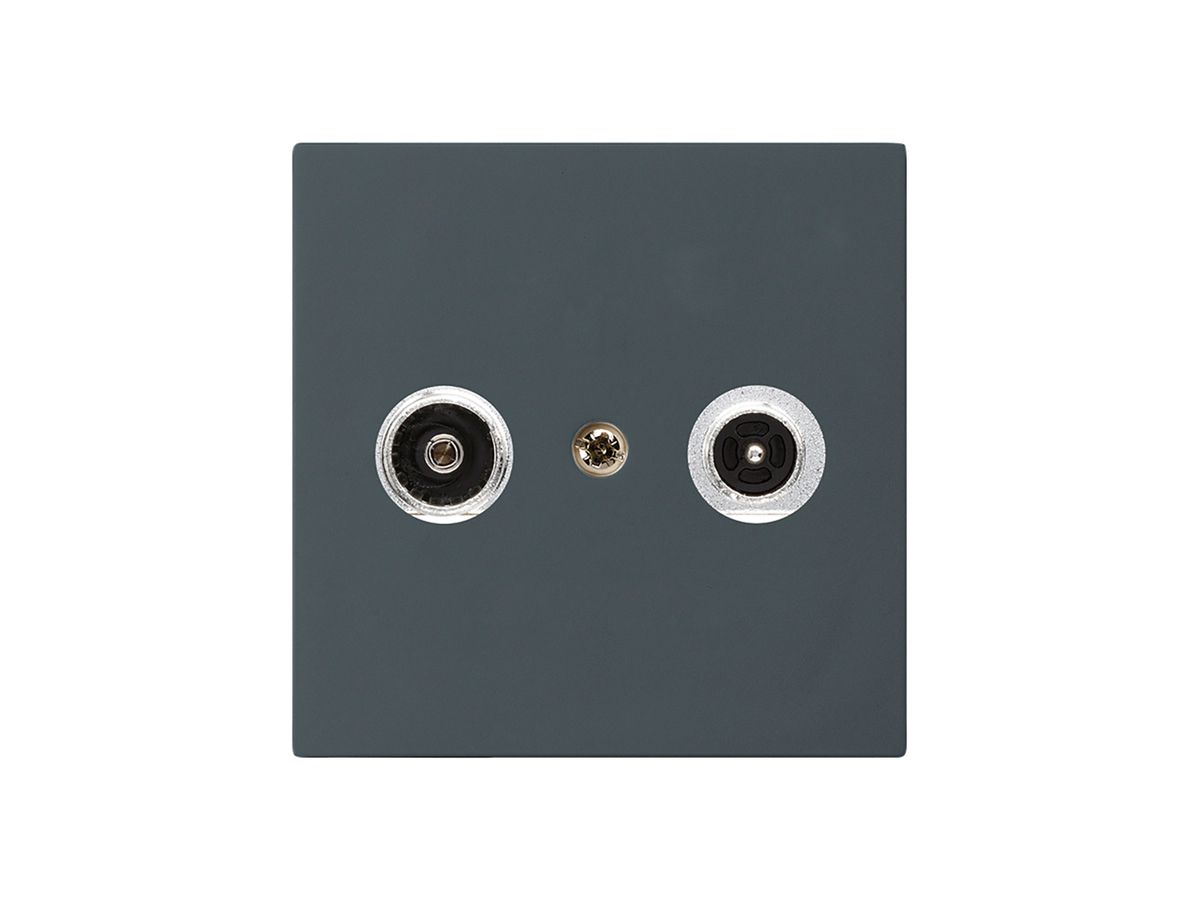 Antennendose kallysto R/TV Bauart A 11dB 2GHz anthrazit