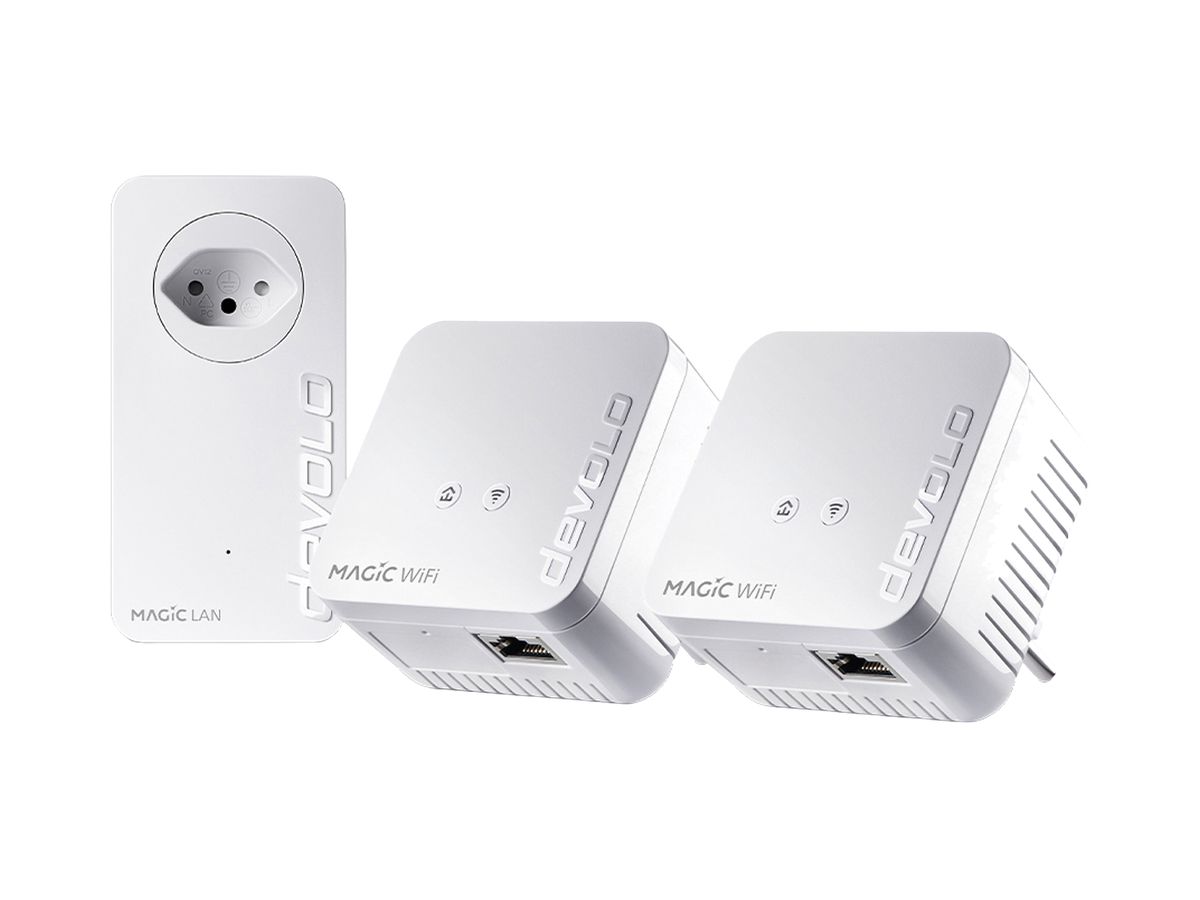 Powerline-Adapter-Set devolo Magic 1 WiFi mini Multiroom Kit 1×RJ45 GbE