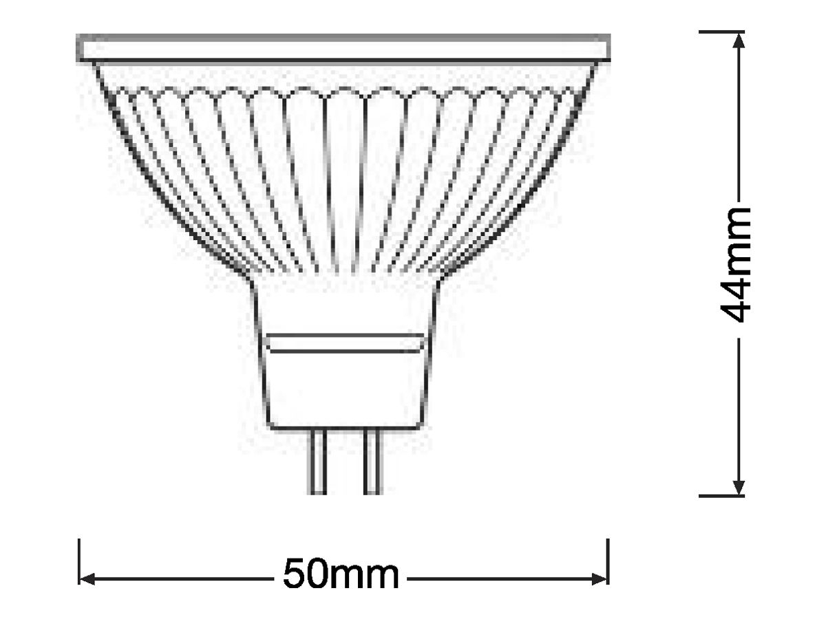 LED-Lampe PARATHOM MR16 50 GU5.3 8W 827 621lm 36°