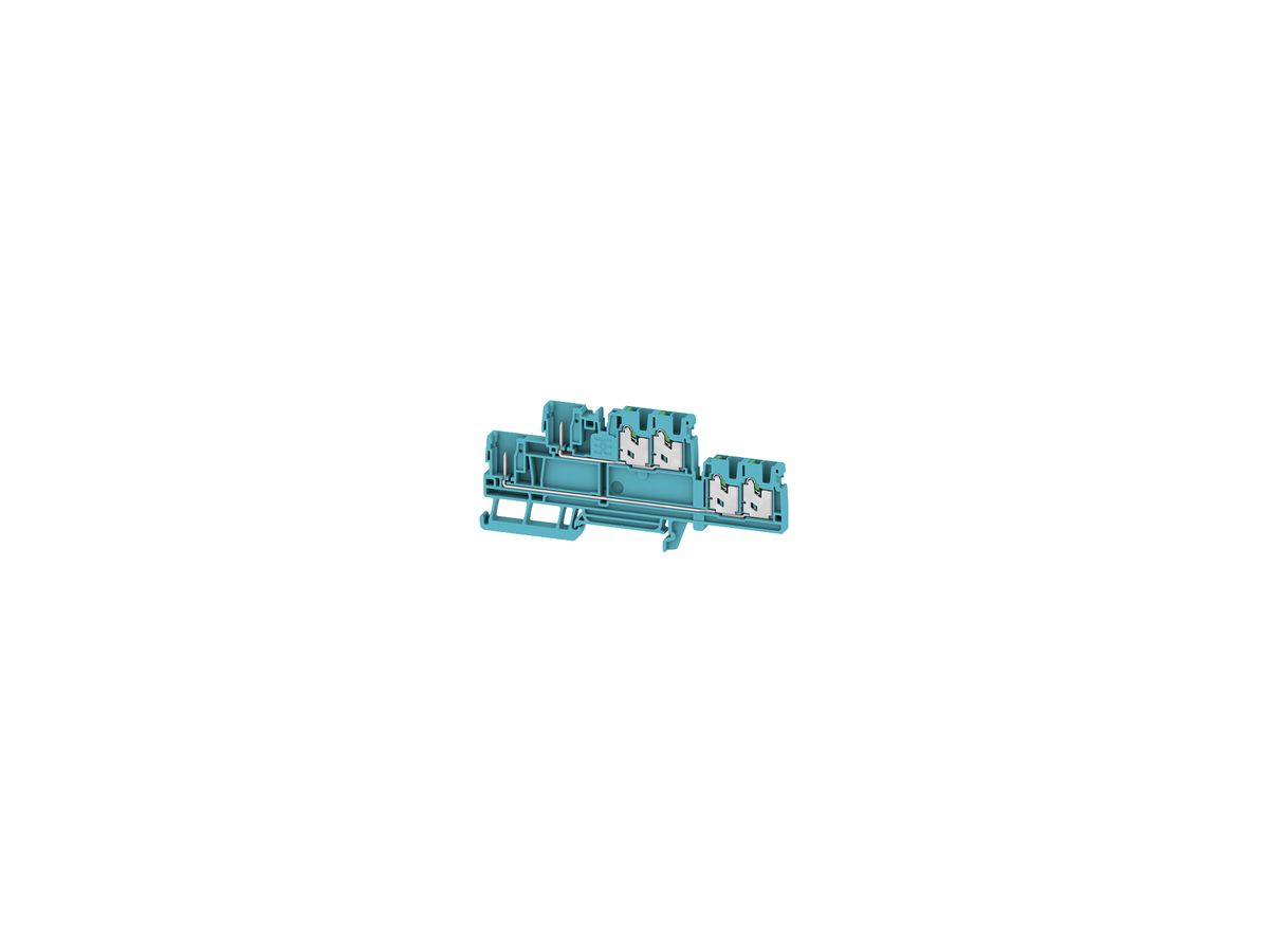 Durchgangs-Reihenklemme WM SPGTB 2.5 2T 6C/2 BL 2.5mm² 3×2 DIN35 bl