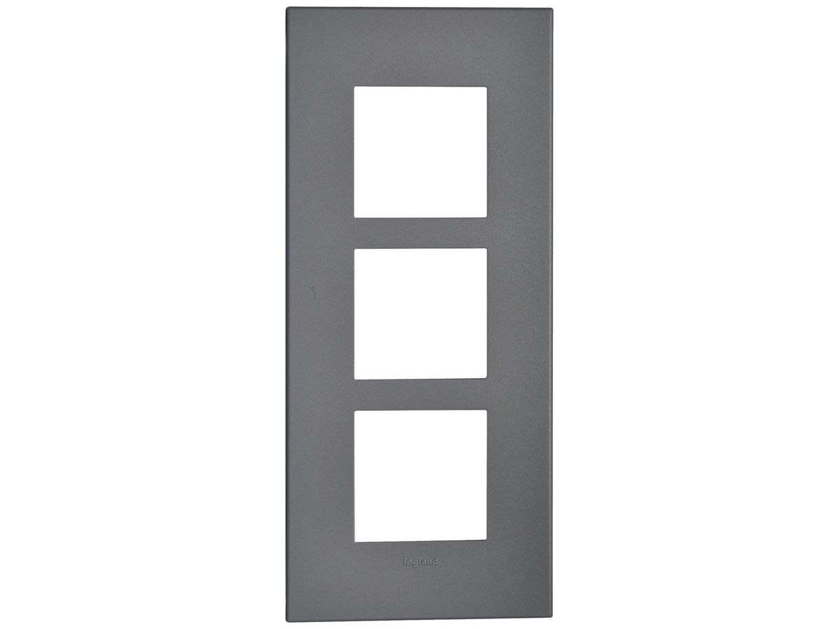 UP-Kopfzeile Legrand Arteor 1×3 horizontal 213×92mm Magnesium
