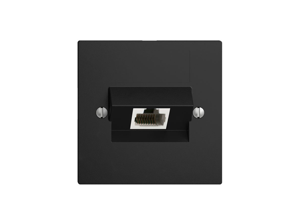 UP-Dose 1×RJ45/u 4P ITplus EDIZIOdue schwarz