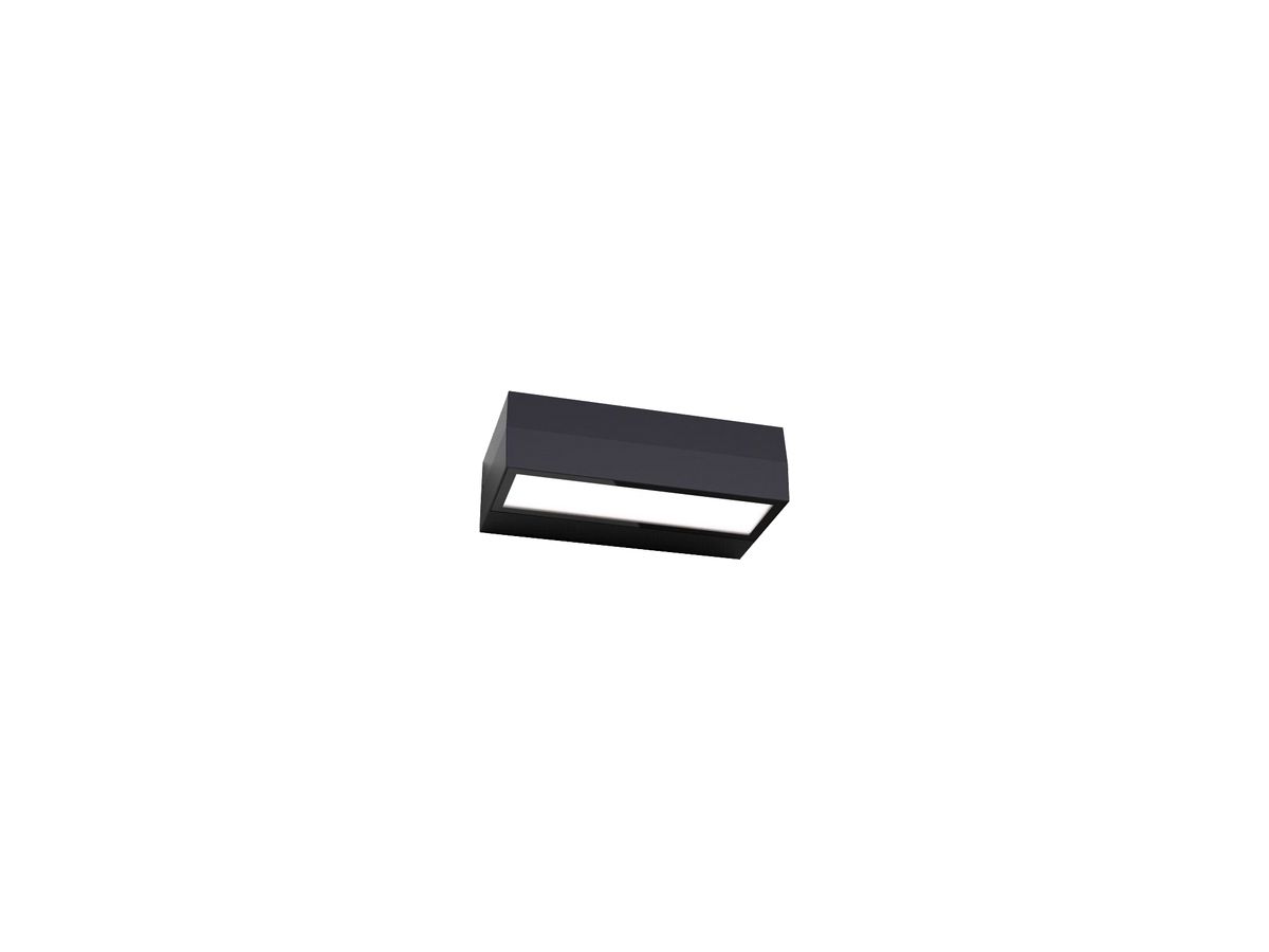 LED-Wandleuchte DOTLUX BRICK 15W 1100lm 830/840 IP65 DMX 300×100mm schwarz