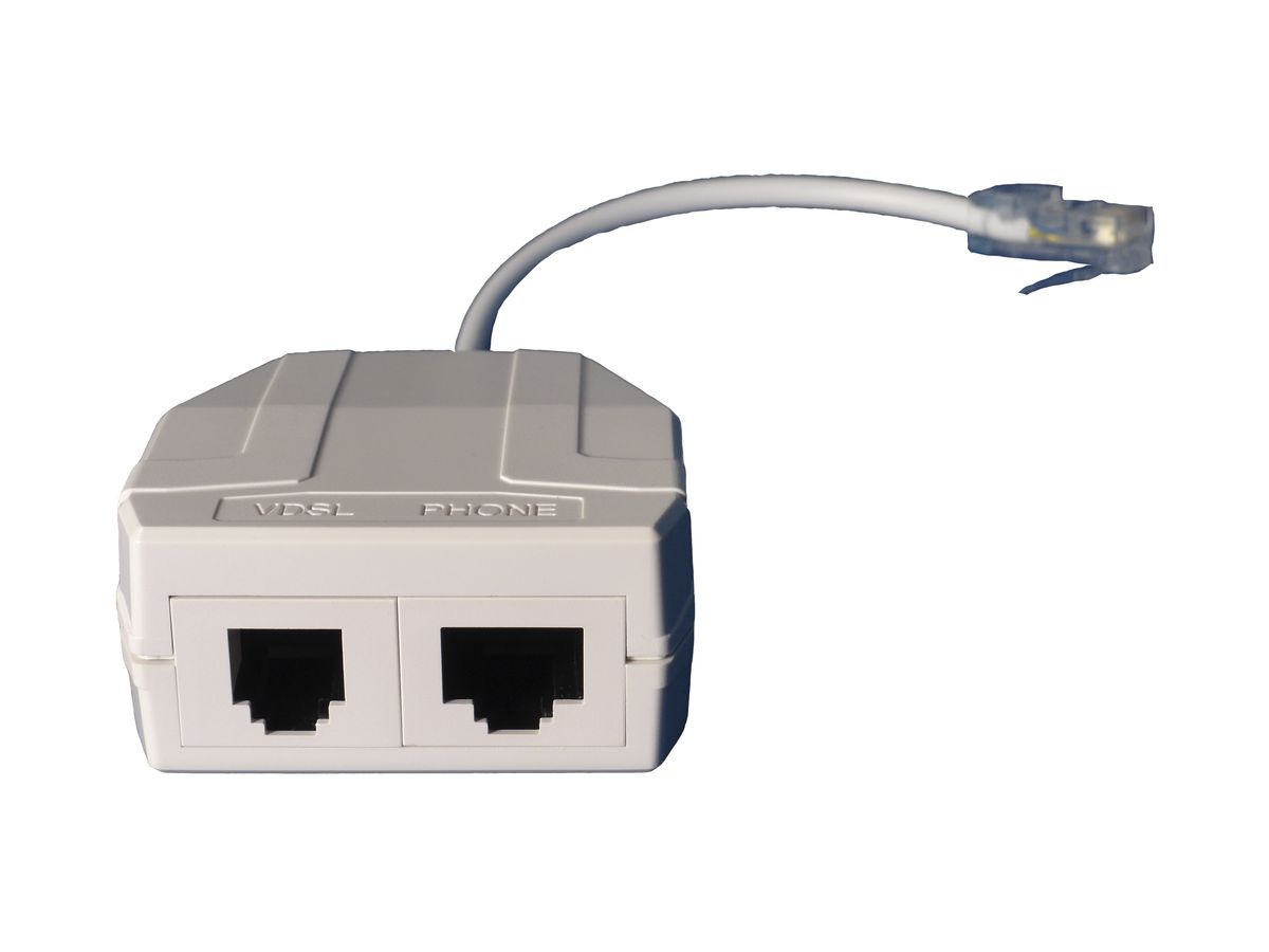 Adapter xDSL weiss, RJ45m-RJ45/11f