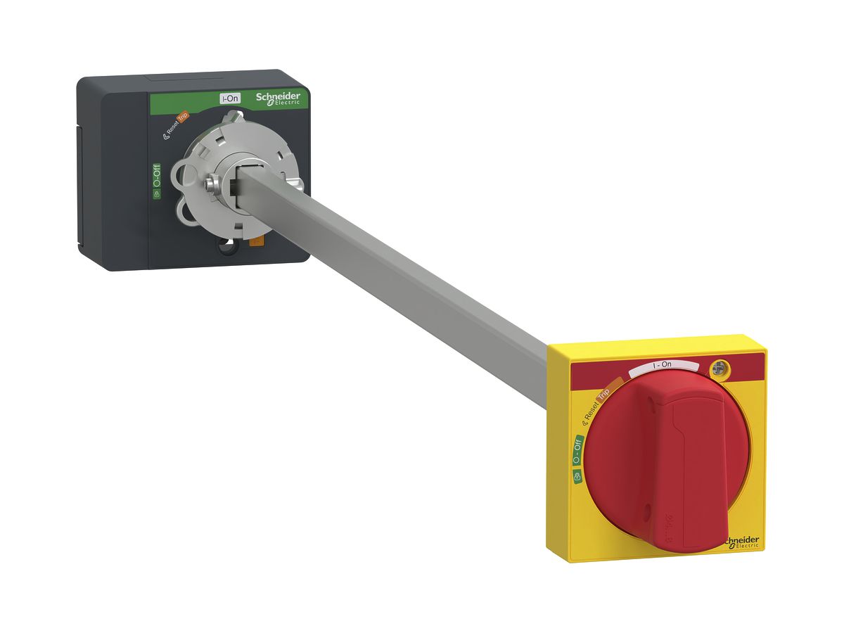 Drehantrieb mit Türkupplung für ComPacT NSXm/PowerPact B, IP54 rot/gelb