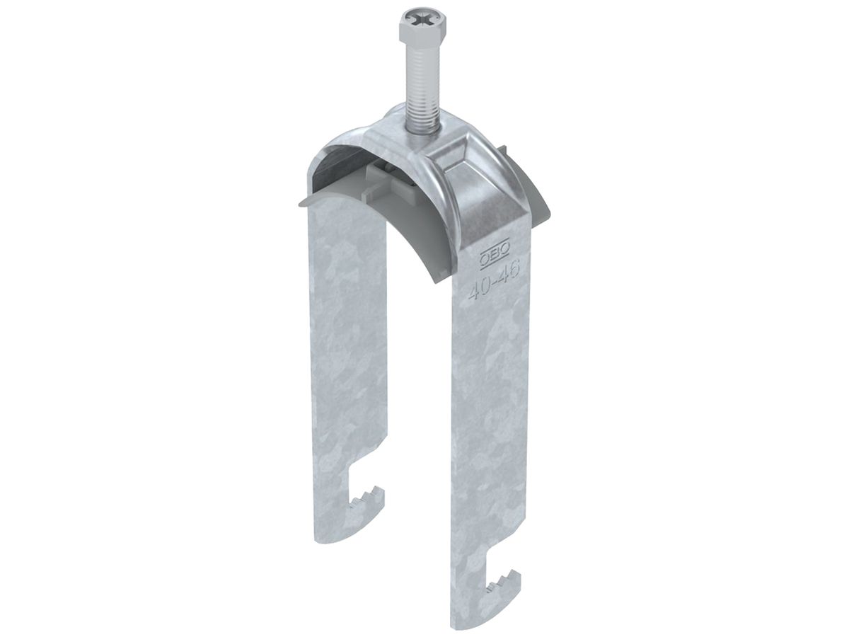 Schnellverleger BET 2056 F-Fuss Kunststoff 40…46mm 2×Kabel Stahl tfZn