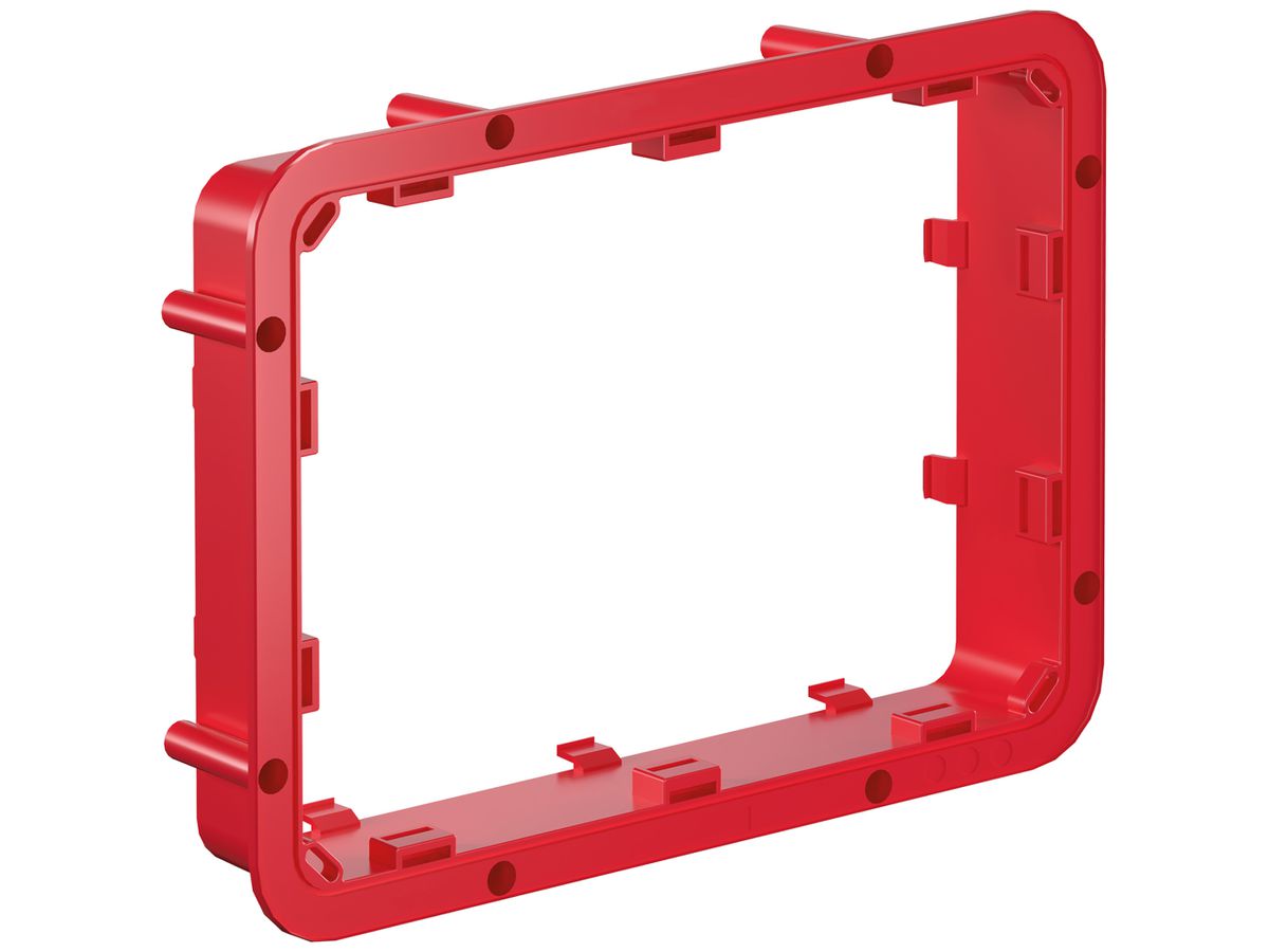 Aufsatzrahmen Morach-Technik 50mm zu Schalungskasten 290×220mm rot