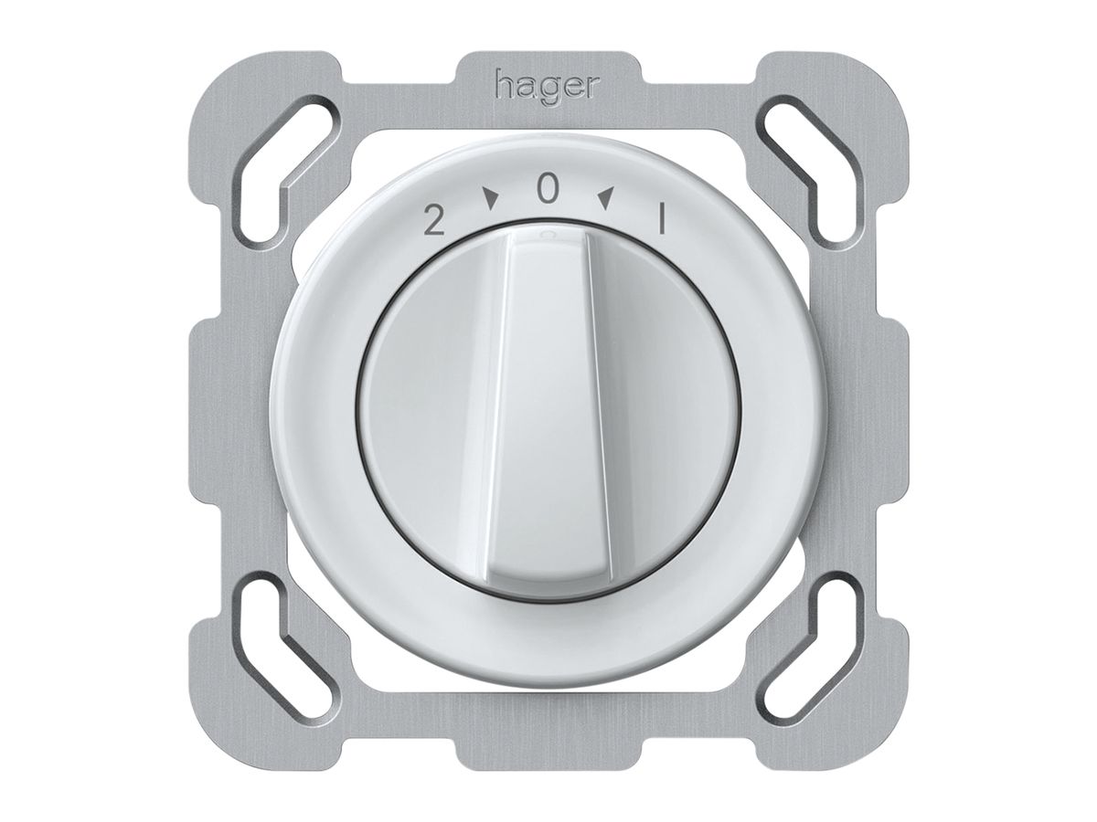 UP-Schwenktaster origin 1P 0<1 10A 230V 77×77mm weiss