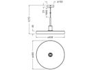 Pendelleuchte LEDVANCE Decor Plate E27 1×15W Ø400mm schwarz/beige