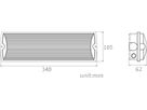 LED-Rettungszeichenleuchte Sylvania LifeSafe IP65 Aufbau/Einbau 200lm 3hPt ws