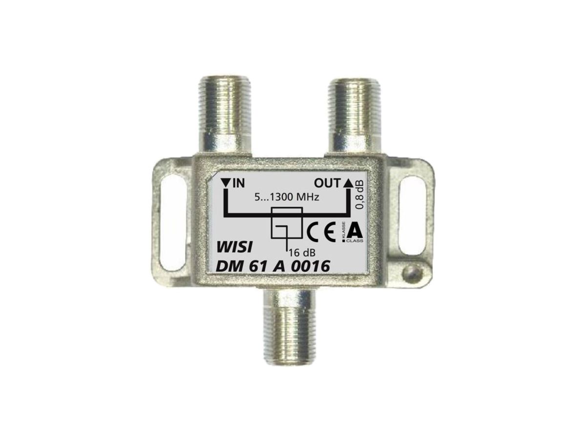 F-Abzweiger WISI DM61A 0016 1-fach 16dB 5…1300MHz