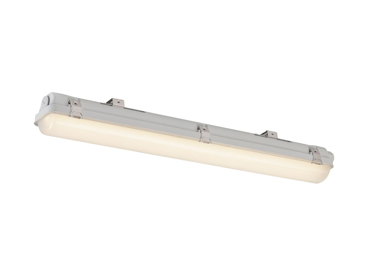 LED-Feuchtraumleuchte SLV WATERPROOF V 9/18W 2010lm 830/840 IP66 0.6m grau