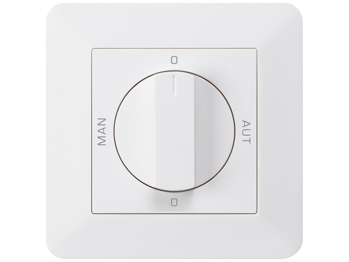 UP-Drehschalter 0-Man-0-Aut. kallysto.trend 2/1L weiss mit Drehgriff