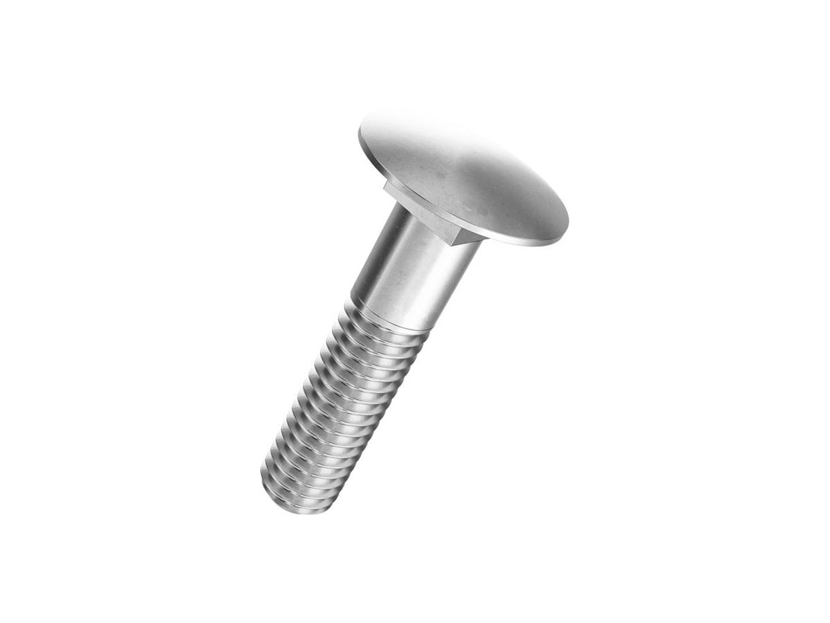 Flachrundschraube SFS Ferronorm Vierkantansatz M8×80mm DIN 603 50 Stück