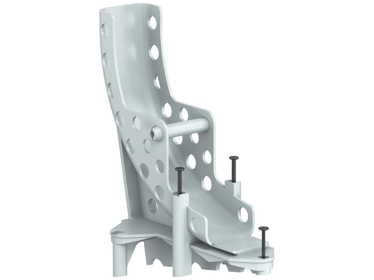 Rohrstütze AGRO halogenfrei grau mit Nägeln