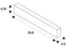 LED-Betriebsgerät SLV TRACK Intrack Stromschiene 250W 48V DALI 268mm schwarz