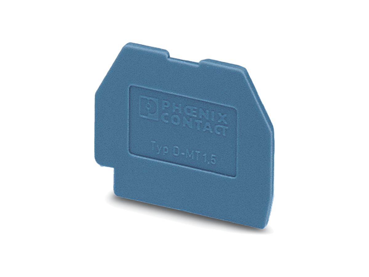 Deckel Phoenix Contact L=22mm, B=1mm blau