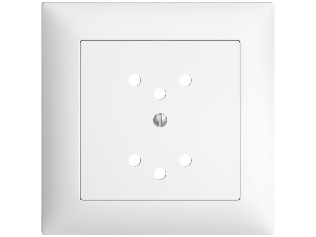 Frontset EDIZIOdue weiss 88×88mm 2×T12