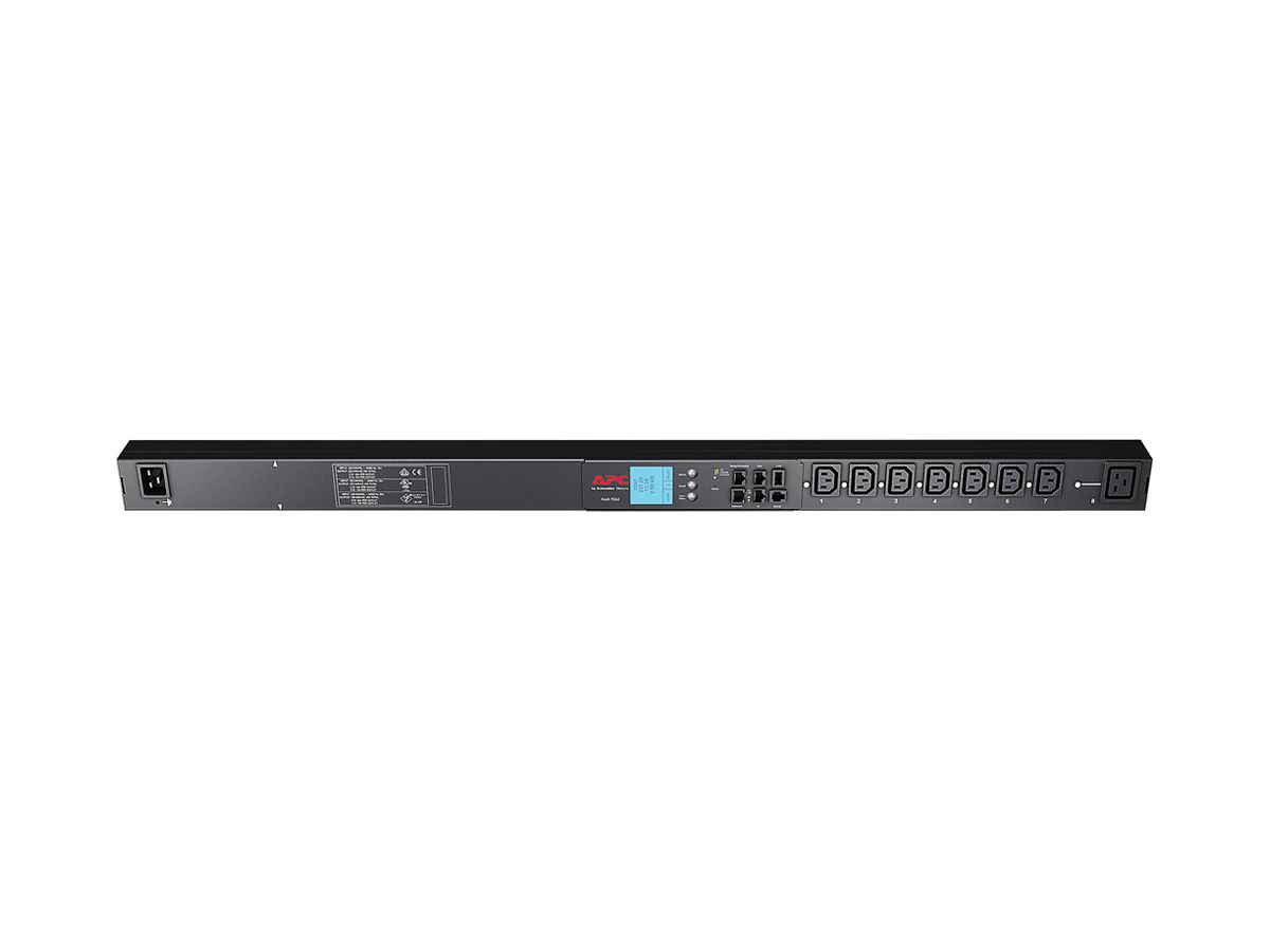 Steckdosenleiste Rack PDU 2G 56×988×46mm 7×C13 1×C19 mit Schaltfunktion 16A