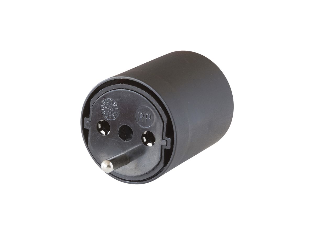 Fixadapter Brennenstuhl 3L 16A 230VAC Schuko/T23 schwarz