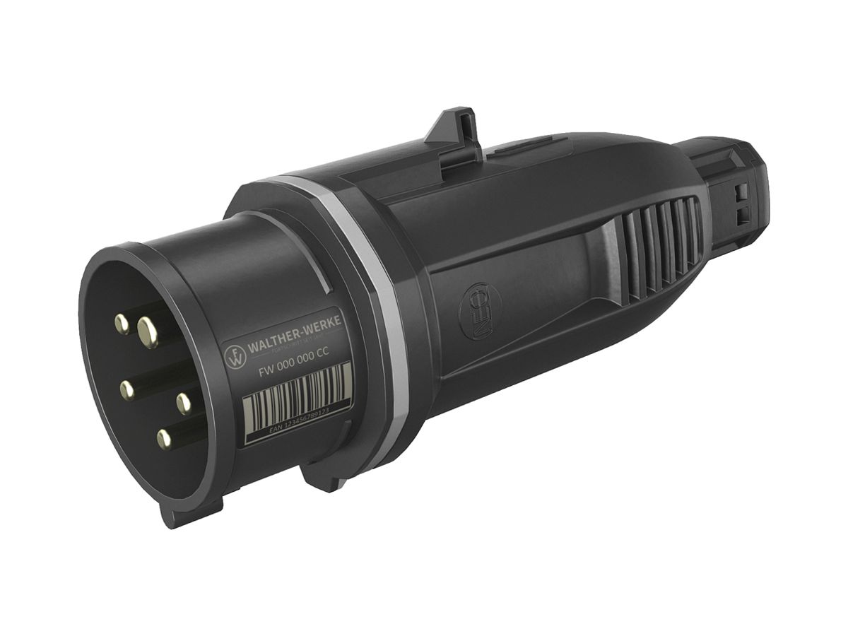 Stecker CEE NEO 5P 16A >50V 1h grau IP54 schraublose Klemme