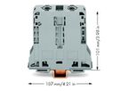 Durchgangsklemme WAGO 2L 95mm² grau
