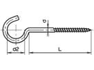 Hakenschraube SFS Ferronorm für Holz 4.3×90mm verzinkt