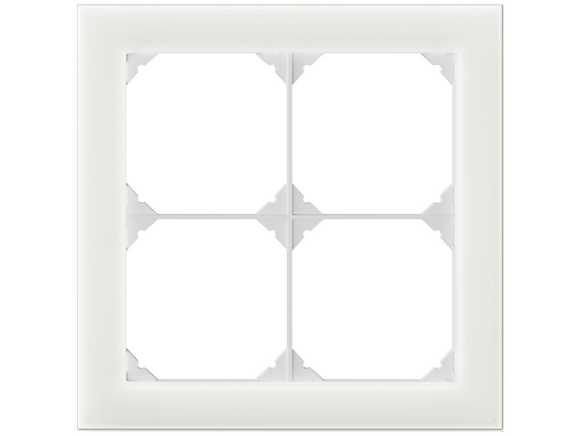 UP-Kopfzeile EDIZIO.liv prestige SNAPFIX® 2×2 154×154mm glas weiss