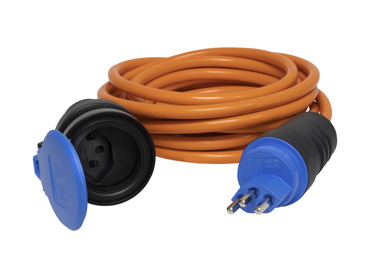 Verlängerungskabel Brennenstuhl T23 N07V3V3-F 3×2.5mm² 16A 10m IP55 orange