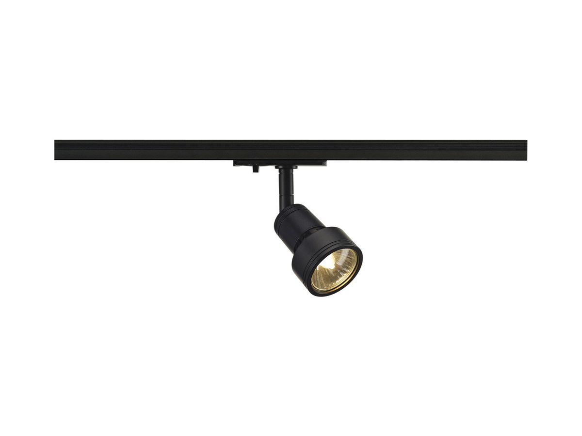 Strahler SLV PURI, GU10 50W mit 1-Phasen-Adapter IP20 schwarz
