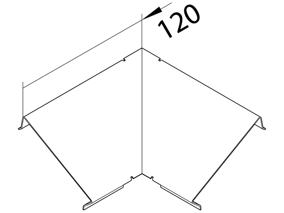 Deckel für Aussen-/Inneneck tehalit EK 115110, verkehrsweiss