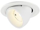 LED-Downlight SLV NUMINOS GIMBLE S 6.7W 1050lm 4000K WB DALI Ø100×70 weiss