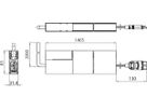 LED-Pendelleuchte (System) Sylvania Onetrack Starter 34.5W 2850lm 940 DA 1.4m ws