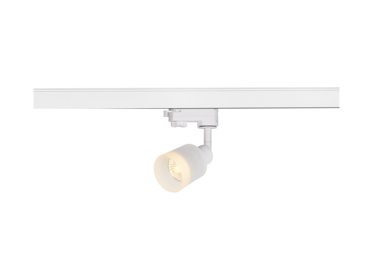 Strahler SLV PURI TRACK GU10 50W 3-Phasen-Adapter Ø64mm weiss