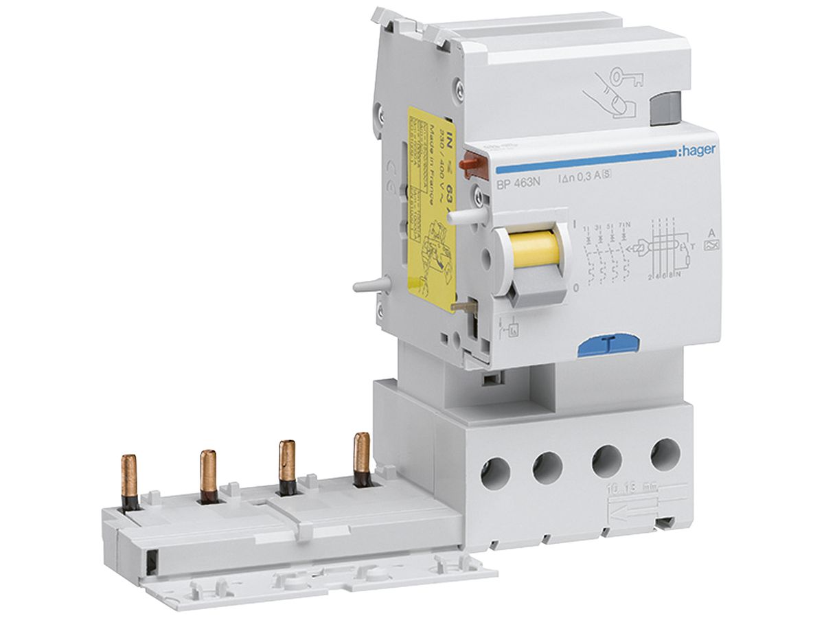 Fehlerstrom-Block Hager 4 230…400V 0.3A A 63A