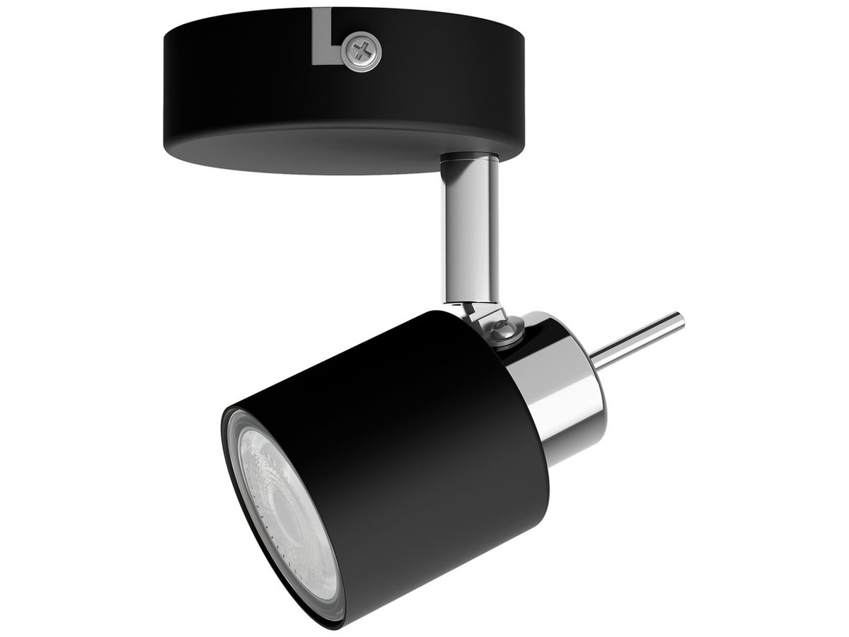Spot Philips Meranti GU10 1×35W Ø80×155mm schwarz