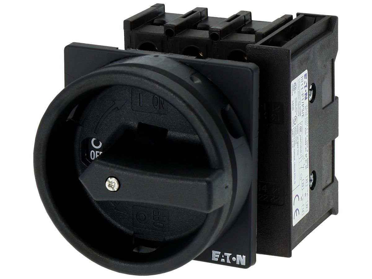 EB-Lasttrennschalter Eaton P1-25/EA/SVB-SW/HI11 3P 25A 690V 1NC 1NO IP65 schwarz